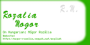 rozalia mogor business card